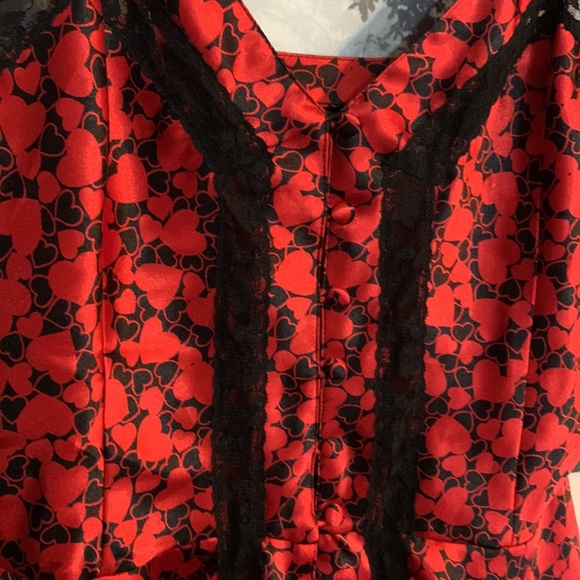Vintage ♥️Victoria Secret red heart babydoll M - Picture 3 of 9